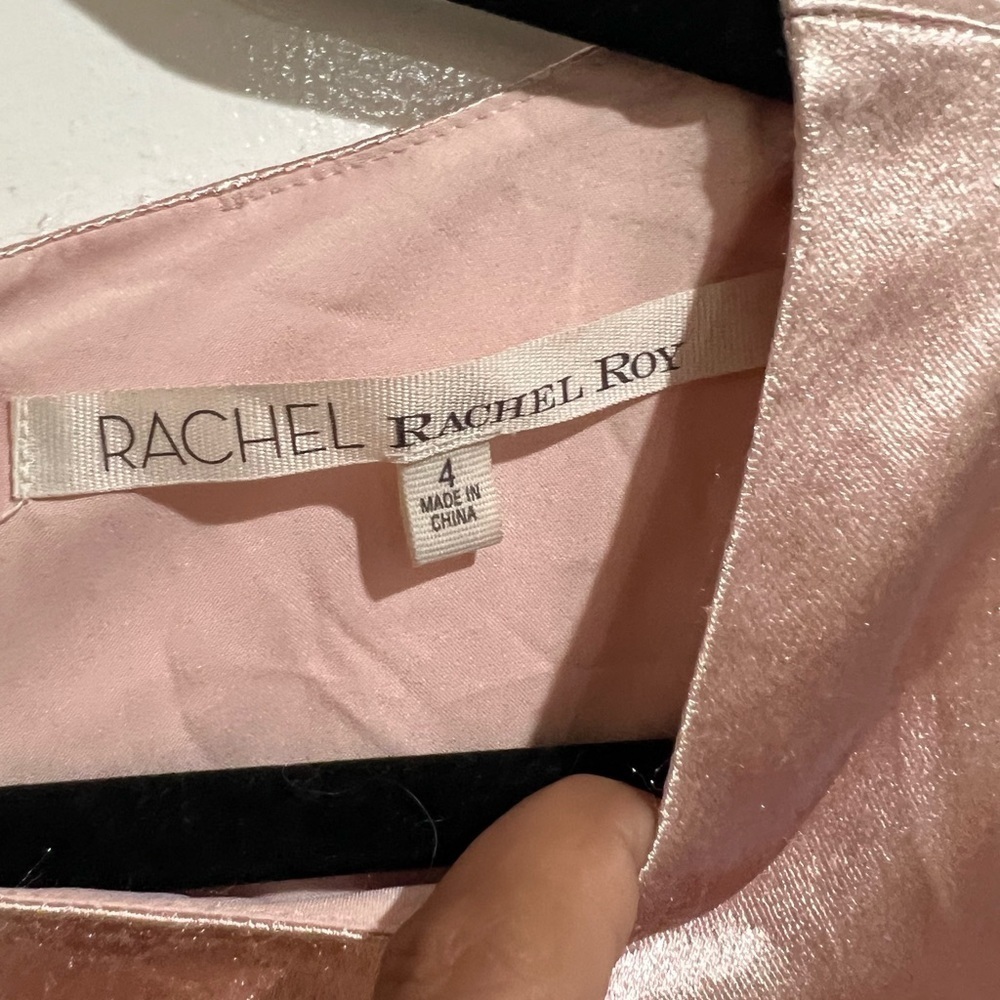Rachel roy blush cold shoulder satin like dress - Picture 10 of 10